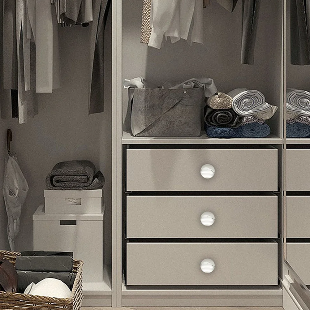 

6 Pcs Mushroom Handle Door Drawers Pull Zinc Alloy Cabinet Knob Round Knobs Wardrobe