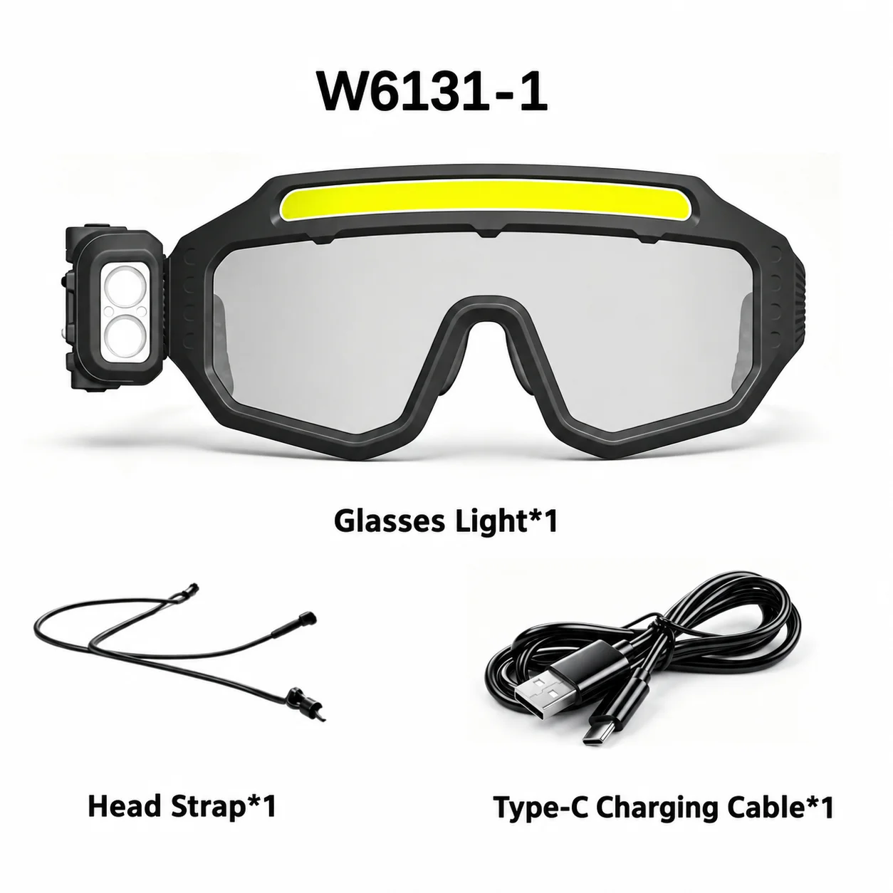Rechargeable Headlamp Rechargeable Glasses Headlamp Cob Light Bar Headlamp Motion Sensor For Inspection Work Hiking Fishing