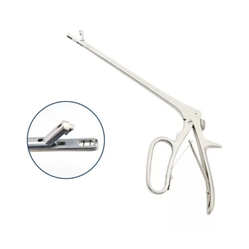 Cervical Biopsy Forceps Gynecology Forceps Stainless Steel Long Round Tip Biopsy Instrument Medical Tool 23cm
