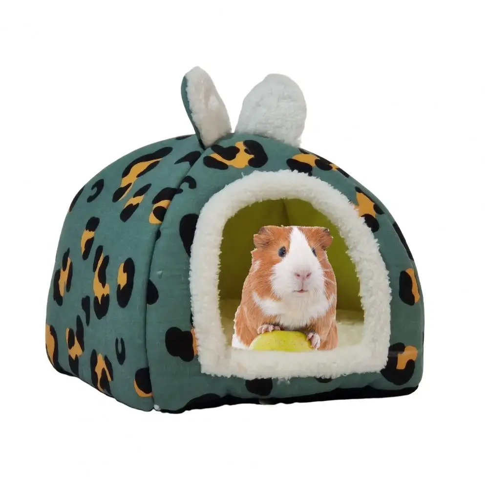 Hamster Nest Bed Cozy Washable Guinea Pig Bed for Small Hideout House for Rabbits Rats Hedgehogs Soft Cave Bed for Squirrels