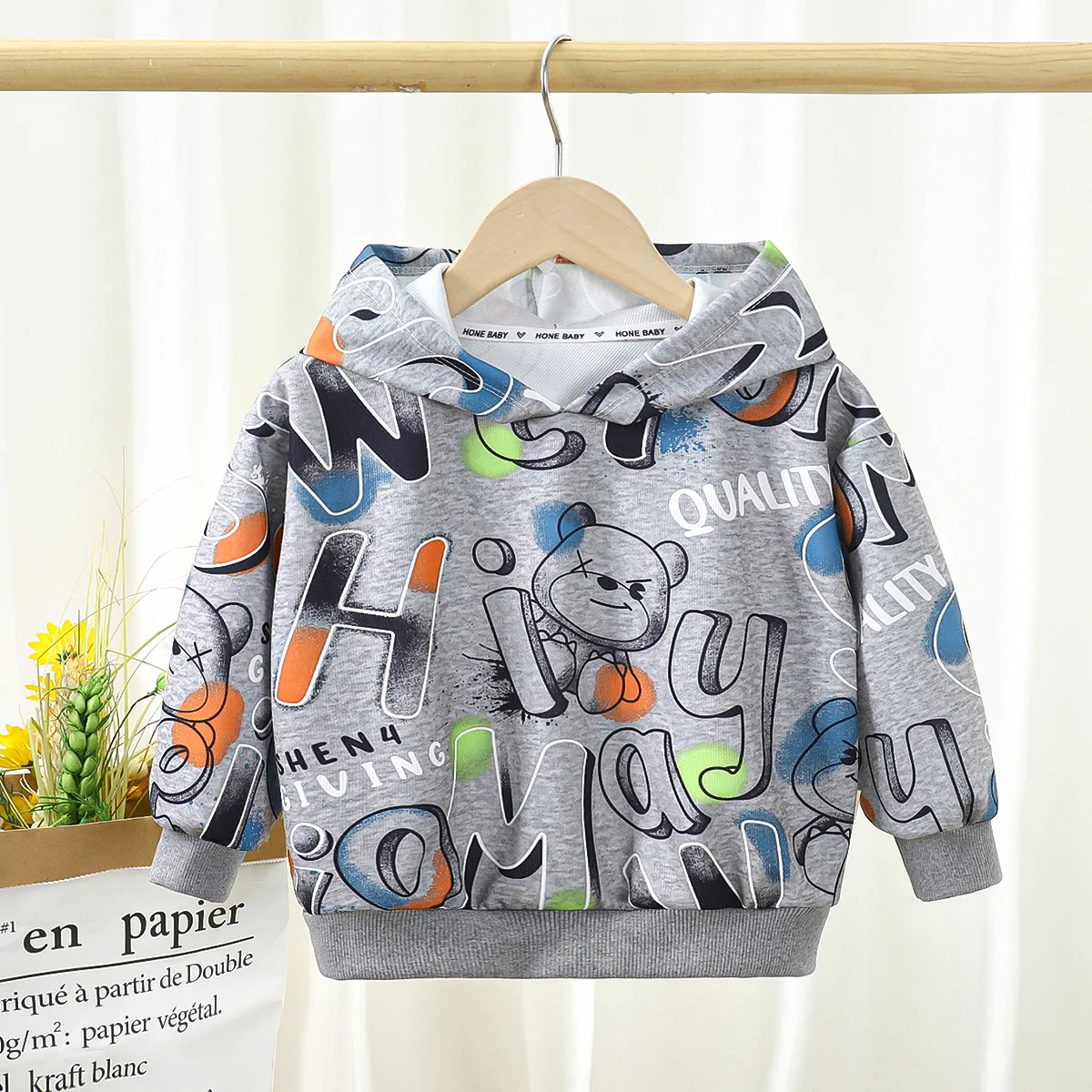 

Kids Hooded Sweater Toddler Baby Boys Girls Clothes Solid Plain Hoodie Sweatshirt Tops Girl Autumn Hoodies Coat Clothing