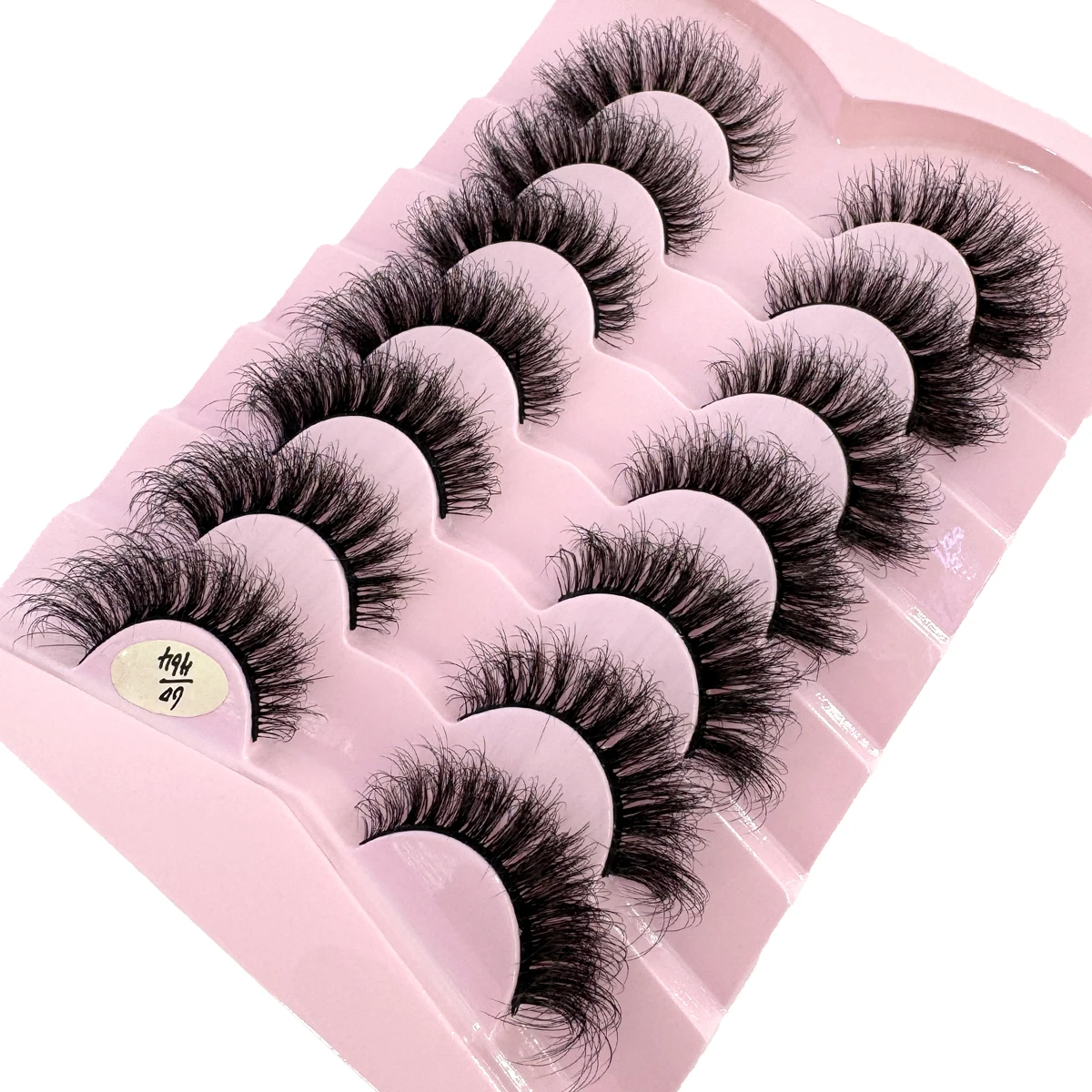 HBZGTLAD 7 Paar Wimpern 3D Nerzwimpern Dick & Flauschig Weiche Wimpernverlängerung Natürliche Falsche Wimpern Make-up Nerzwimpern – Detail 6