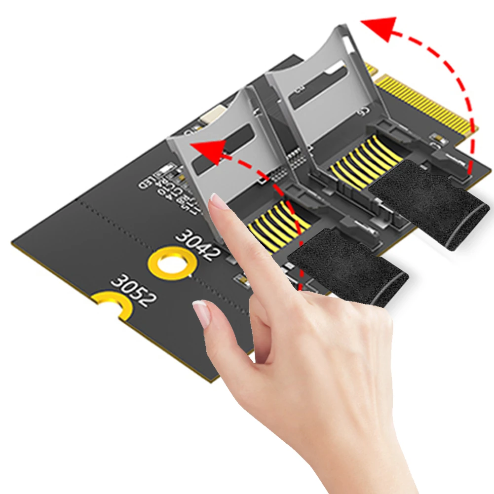 노트북 컴퓨터용 TF 카드 리더 어댑터, 마이크로 SD TF 카드 to M.2 NGFF B 키 어댑터, M.2 NGFF B-KEY to 마이크로 SD TF 카드 리더
