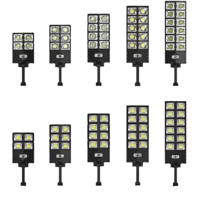 Nieuwste 4/6/8/10/12 Hoofd Krachtige Outdoor Solar Lights 504 Led Tuinlamp Zonnepaneel Lampen Waterdichte Bewegingssensor Straatverlichting