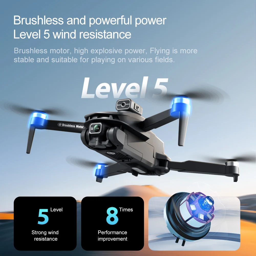 V168 MAX GPS الطائرة بدون طيار المهنية 4K HD كاميرا مزدوجة تجنب العوائق فرش 5G WIFI FPV مراقبة درون أجهزة الاستقبال عن بعد اللعب
