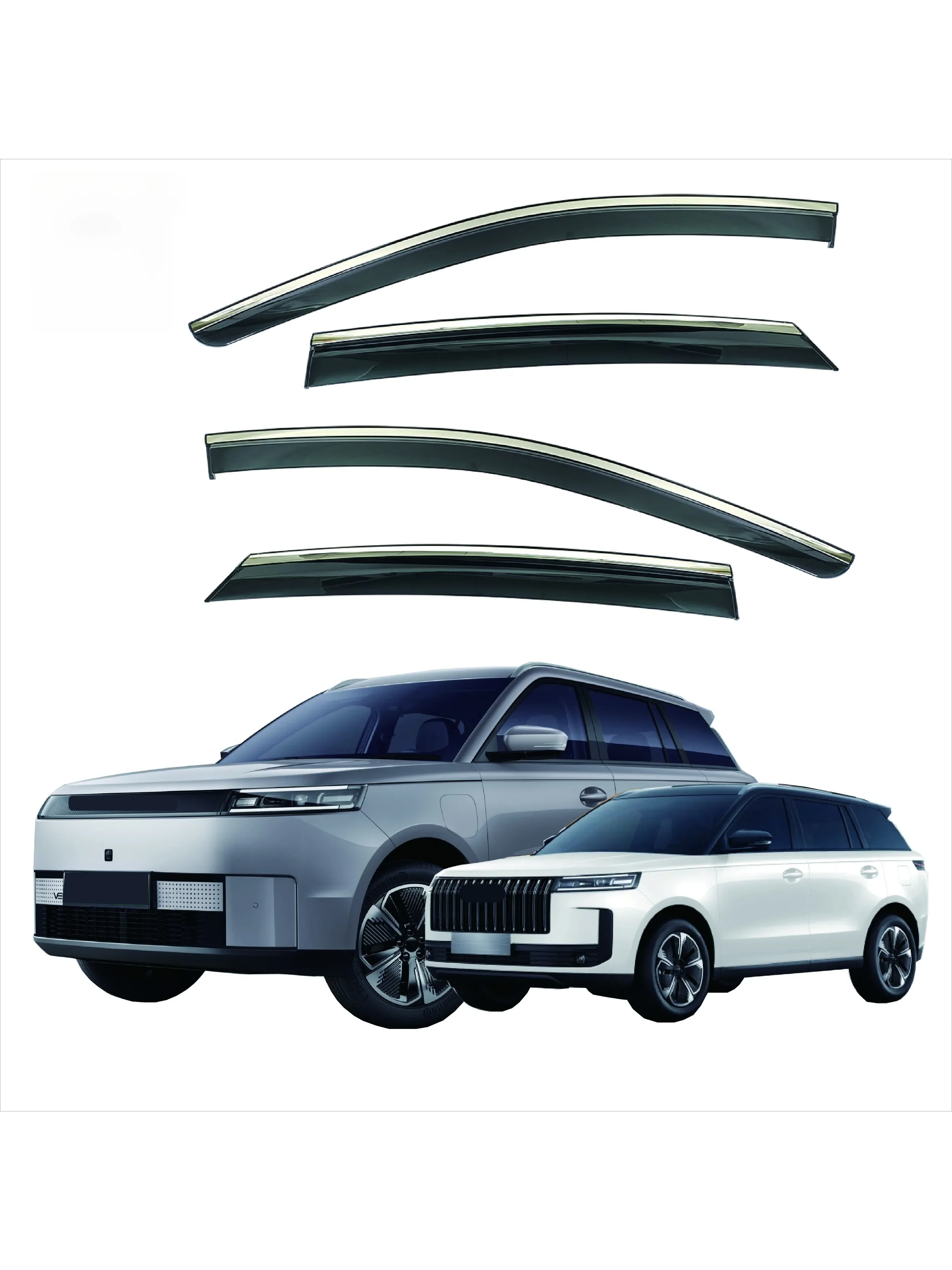 Weathershield Sun Rain Deflector Guard Car Side Window Sunvisor Wind Deflectors Visor For JAECOO J5 E5 2025+