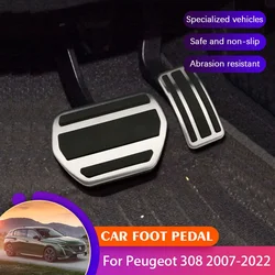 Car No Drilling Pedals Cover For Peugeot 308 308S I II III T7 T9 2007~2022 Car Brake Clutch Foot Pedals Pads Covers Acessories