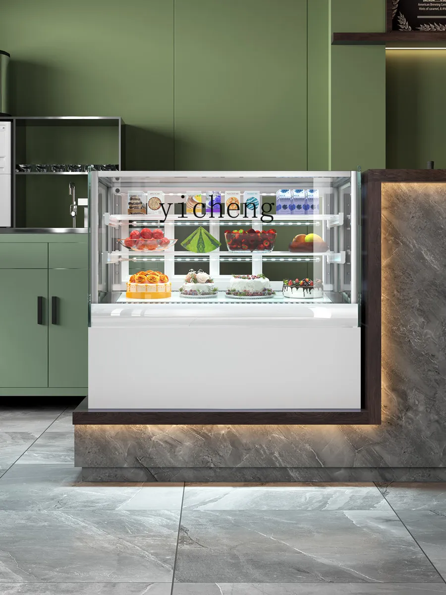 Tqh Cake Small Dessert Display Cabinet Desktop Fruit Fresh Cabinet Bar Commercial Western Point Refrigerated Cabinet