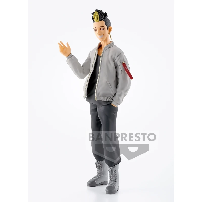 Bandai Original Tokyo Revengers Anime Figure 19Cm Hanma Shūji Action Figure Toys For Kids Gift Collectible Model Ornaments