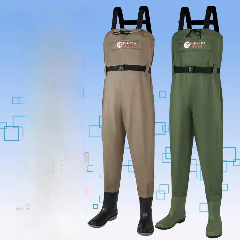 thickened-waterproof-overall-wading-pants-with-rain-boots-fishing-gear-for-stream-tracing-sea-fishing-and-camping