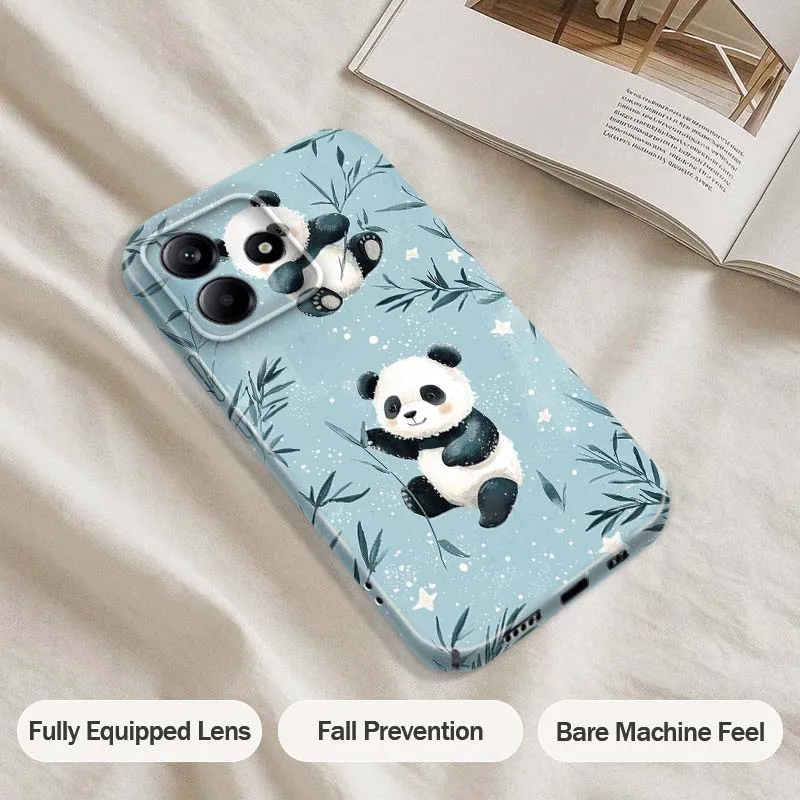 

Cartoon Cat Panda Kapibala For Xiaomi Redmi Note 15 14 13 12 12S 11 11S 11T Pro Plus 5G Feilin Protective Shell Phone Case