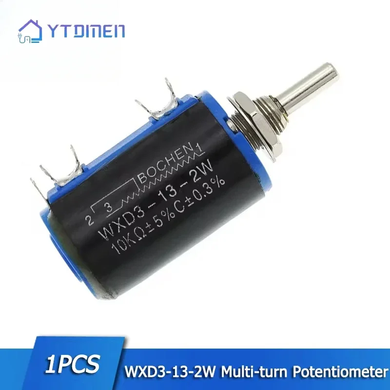 WXD3-13-2W Precision Multi-turn Potentiometer 1K 4.7K 6.8K 10K 22K 68K 100K Ohm 10 Laps Wirewound Potentiometers