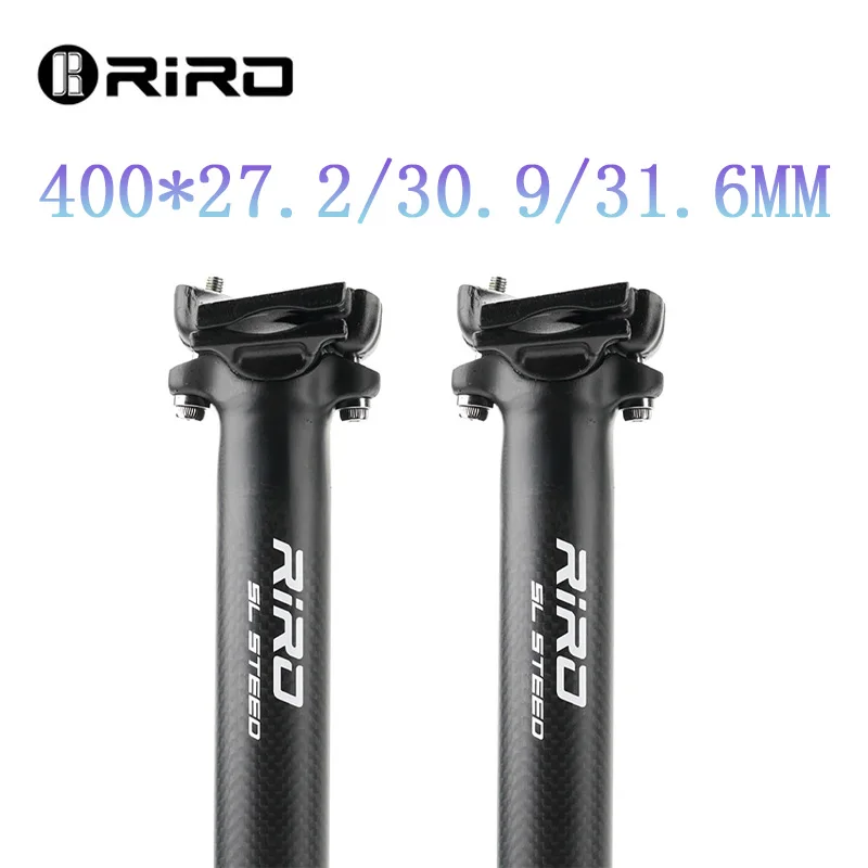 

RIRO Bicycle Seatpost 27.2mm 30.9mm 31.6mm MTB Bicycle Saddle Post Ultralight 400mm Mountain Bike Seat Tube Cycling Accessor