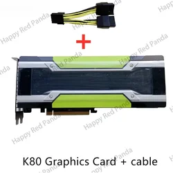 Oryginalna karta graficzna do NVIDIA K80 24GB GPU J0G95A 796124 -001 699-22080-0200-501 Karta graficzna