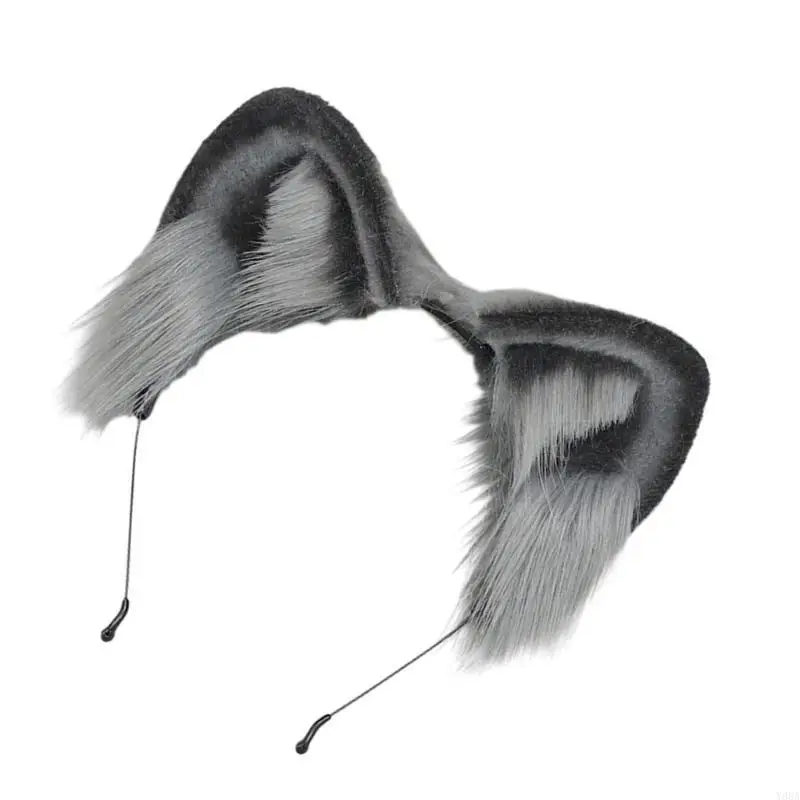 

Y88A Ear Headband Plush Hairbands Music Festivals Carnivals Party Hairband