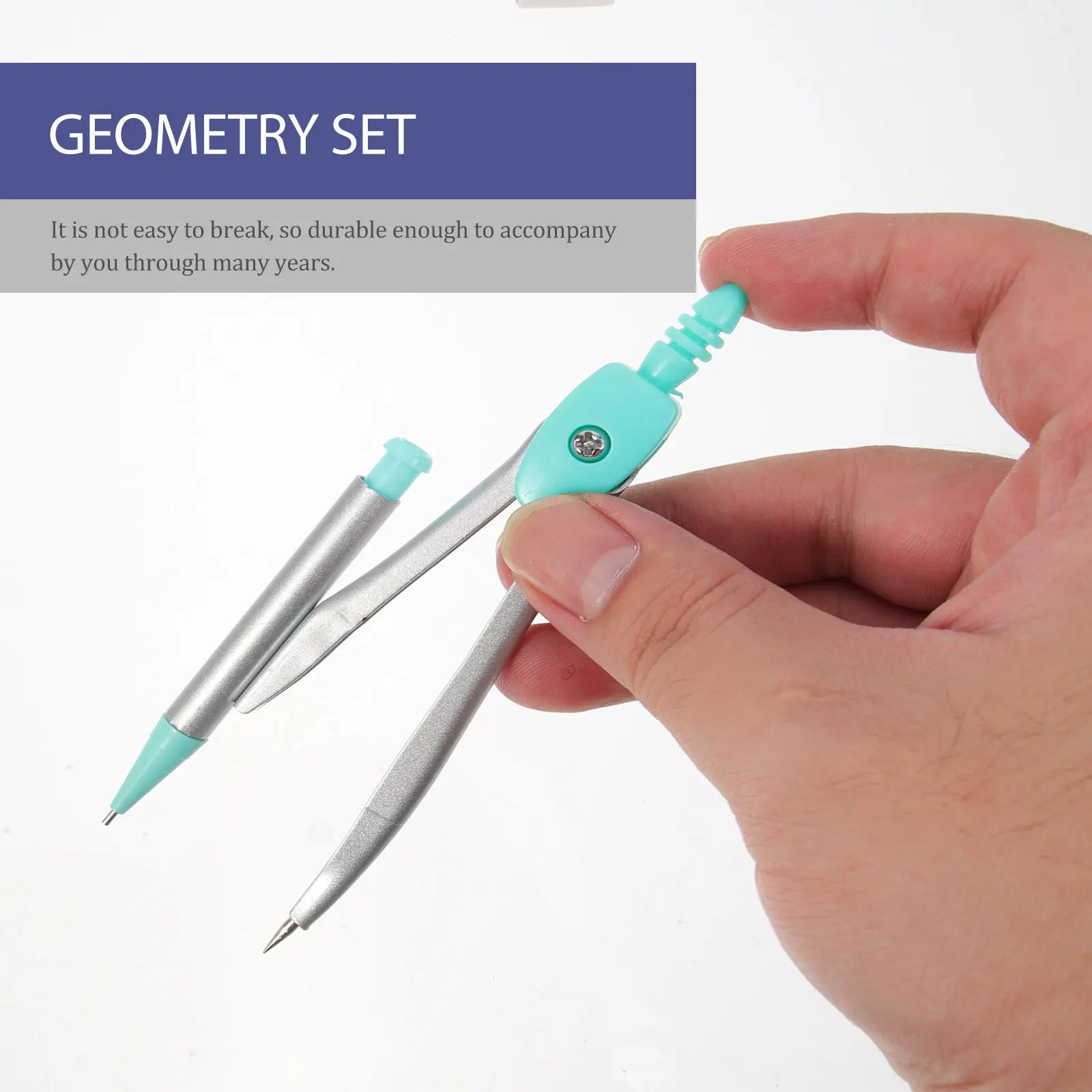 1 Set Geometry Drawing Tool Kit Compass Protractor Measuring For Students School Office Engineering Math Multifunctional