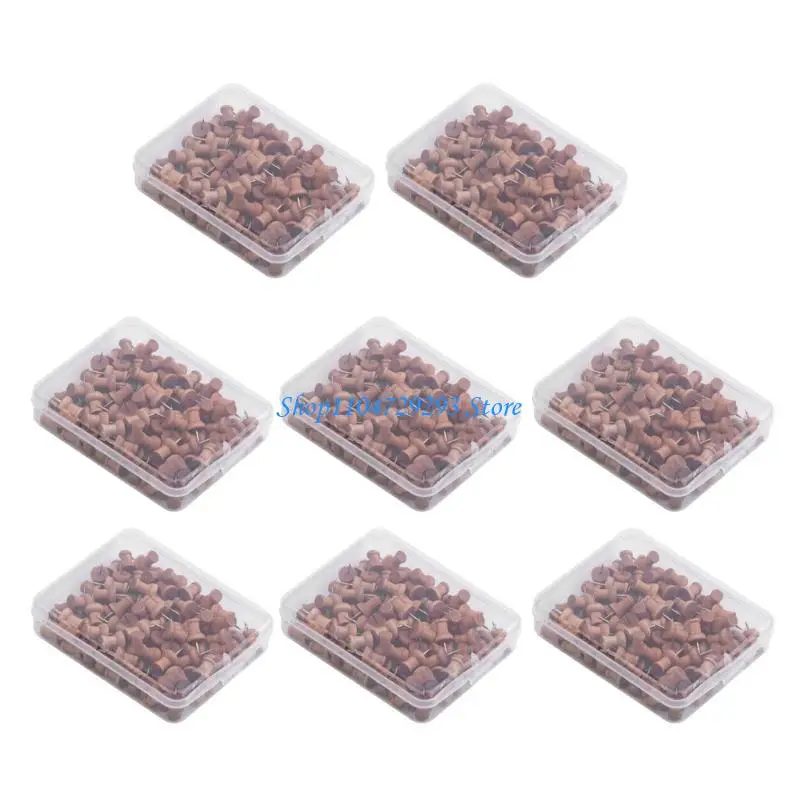 Y2GD 800Pcs Push Pins Drawing Pins Cork Notice Board Pins Thumb Tacks for Display Picture Notes Memos Files Poster