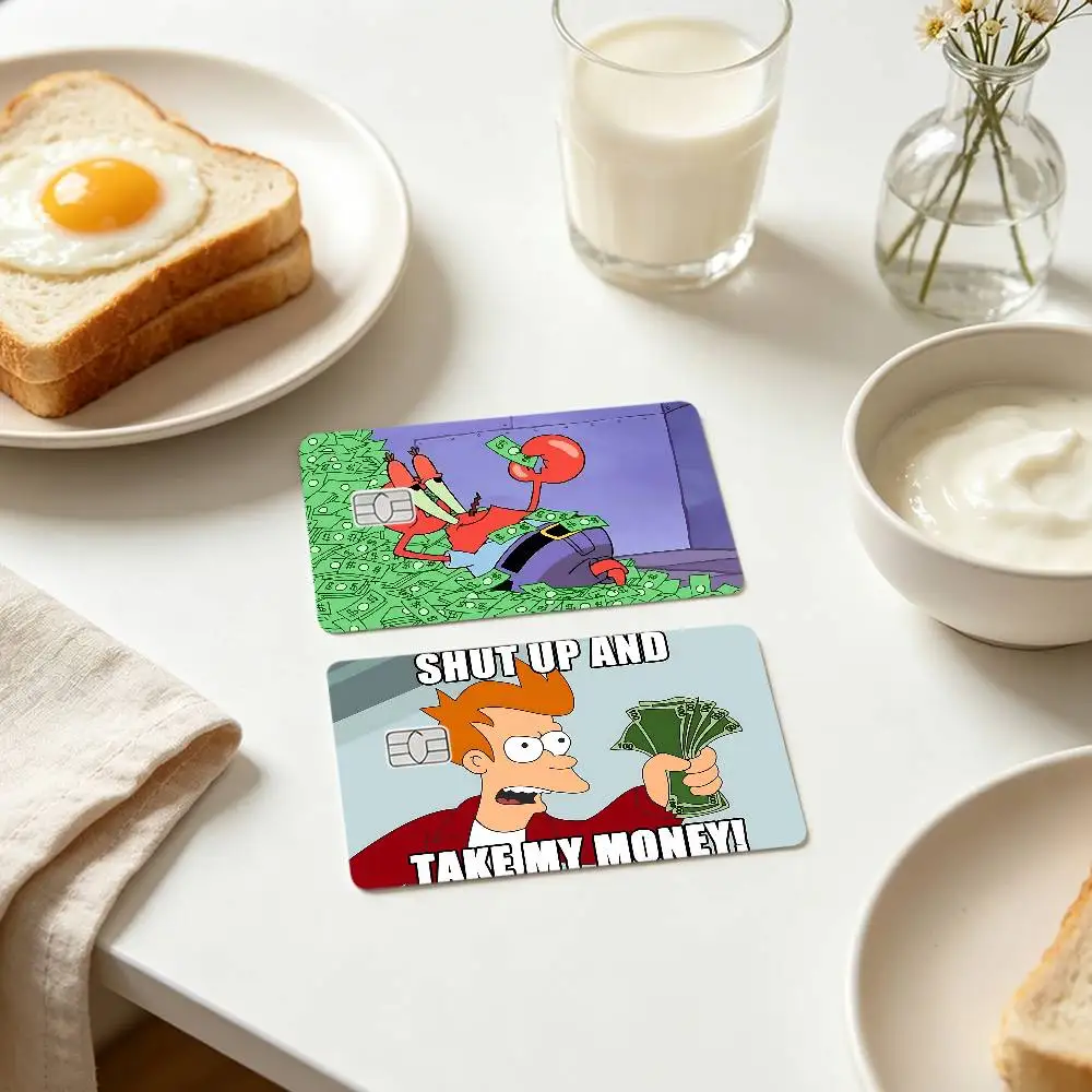 Take My Money Card Stickers Credit Card DIY Card Protector Stickers Waterproof Film Skin Cover