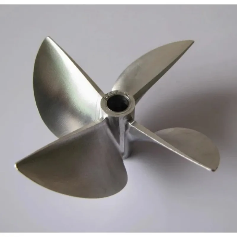 6717 Brass Four-blade CW CCW Propeller Paddle Diameter 67mm Inner-diameter 6.35mm Pitch 1.7 for RC Toy