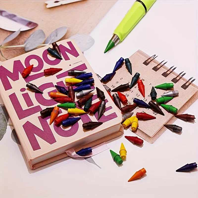 Penggantian Pensil Warna 36 Buah/60 Buah/12 Warna-Cocok untuk Penggantian Pensil Tanpa Asah, Digunakan untuk Menggambar, Mencoret-coret,