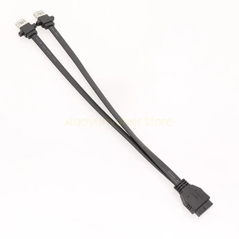 USB3.0 Faceplate Cable Motherboards 19Pin Header to 2USB Port for Easy Access P9JB