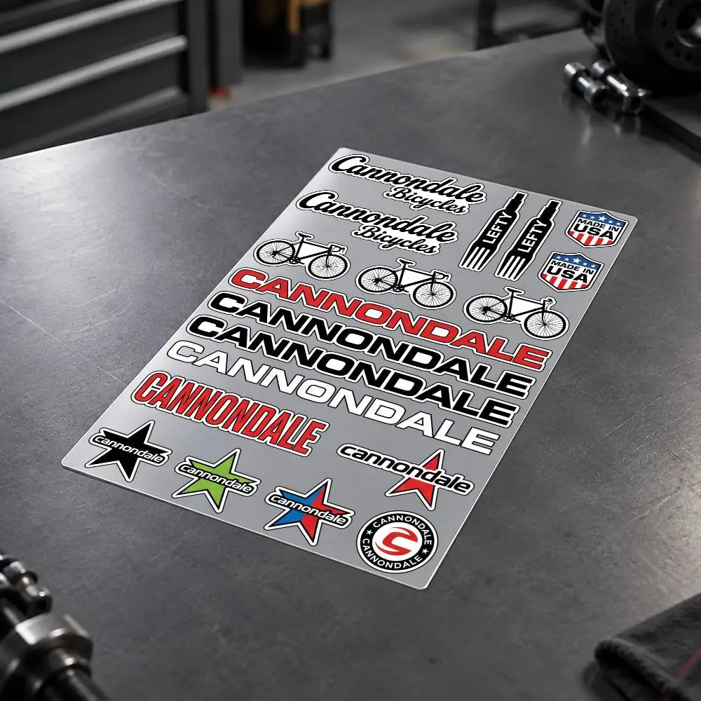 C-Cannondale Motorcycle Decal Sticker Kit Reflective Graphics For Helmet Tank Fairing Body Custom Bike