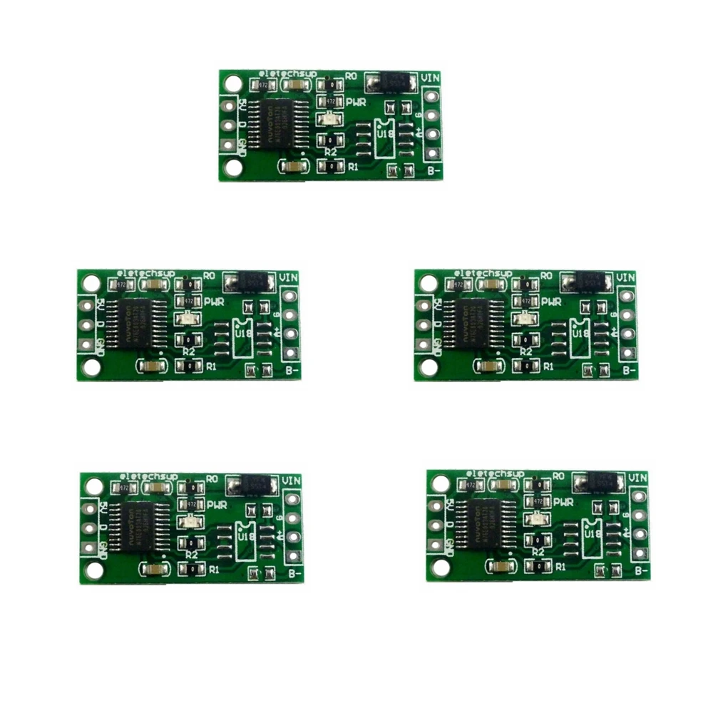 5PCS DC 3.7-25V DS18B20 RS485 RS232 TTL Modbus Rtu Temperature Sensor Remote acquisition monitor Digital Thermometer Module