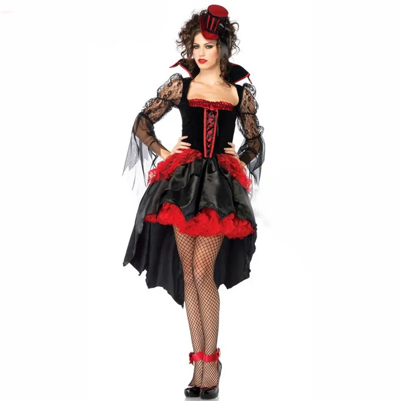 

Witch Costume Countess Performance Halloween Women's Outfit Queen Uniform Seductive DS Stage Costume Traditional Ethnic Women...