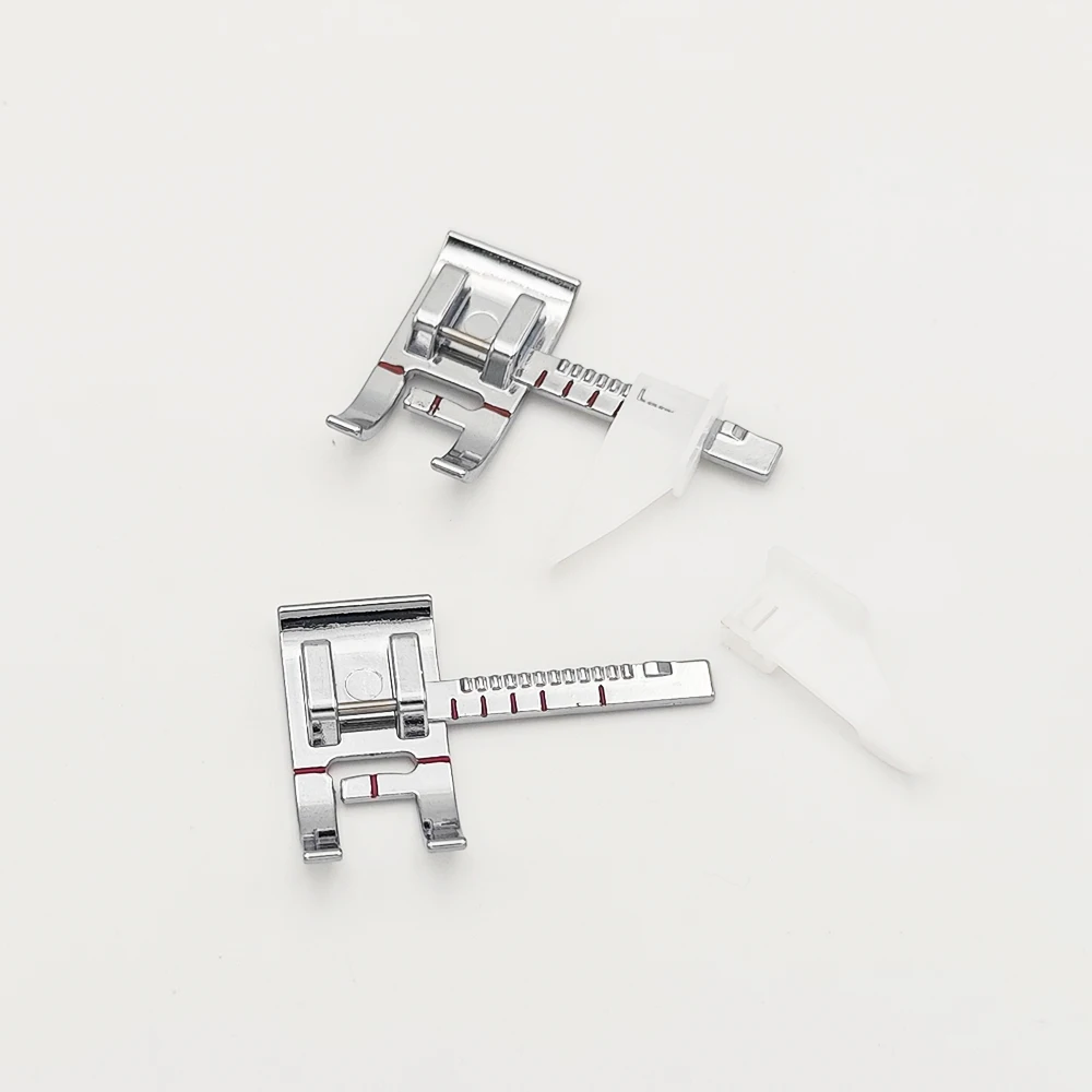 1/2PCS Adjustable Sewing Machine Presser Foot Home Sewing Machine Accessories Low Shank Multi-Function Presser Foot Sewing Ruler