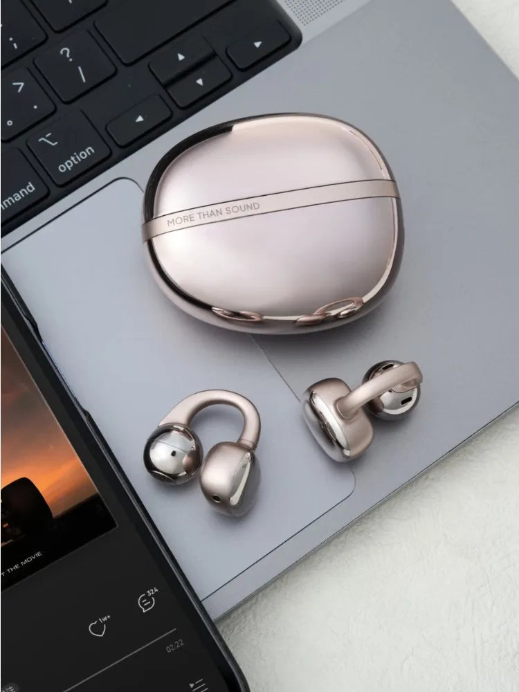 

Edifier Auro Clip Ear Clip Headphones Wireless Bluetooth Earphones 35 Hour Battery Life Noise Reduction Exercise 0.08s Latency