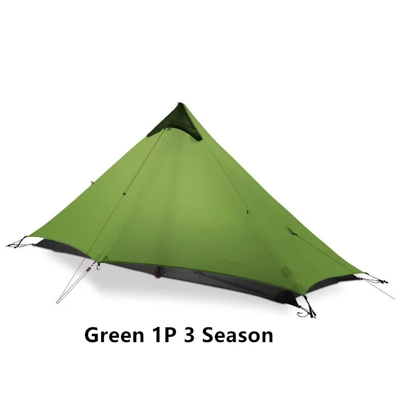 Neues FLAME'S CREED Lanshan 1-Personen-Outdoor-Ultraleicht-Campingzelt Single Man 3/4 Saison Professionelles 15D-Silikon-stangenloses Zelt