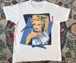 Vintage Madonna w 1990 Blond koszulka z motywem ambicji dla fanów w rozmiarze S3XL