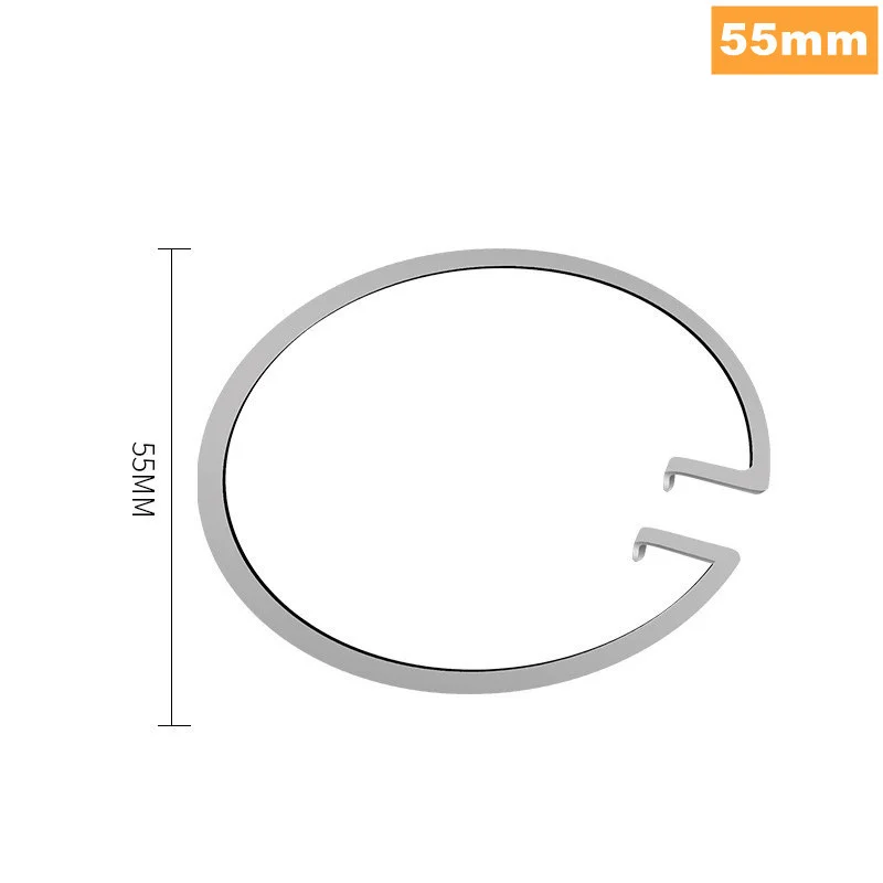5pcs 55mm/60mm Circlip Retainer,Metal Secondary Water Distribution Screen Mesh Spring Clip,Fit Moka Pot/Pneumatic Coffee Maker