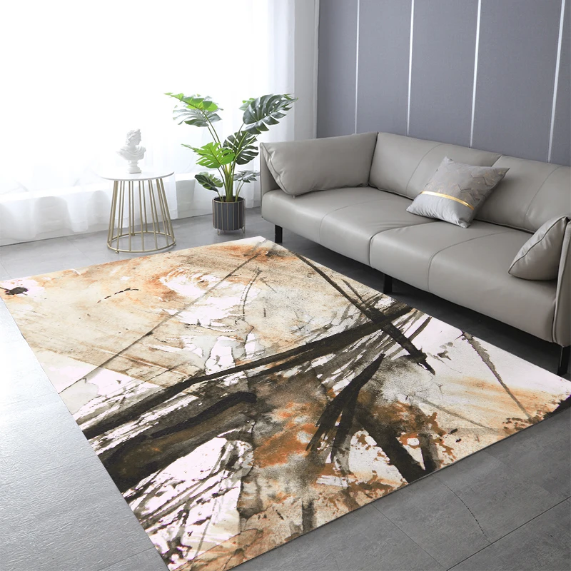 Sofa Mats Abstract Printed Living Room Large Area Carpet Home Decor Kids Room Bedside Rugs Non-slip Bath Mat