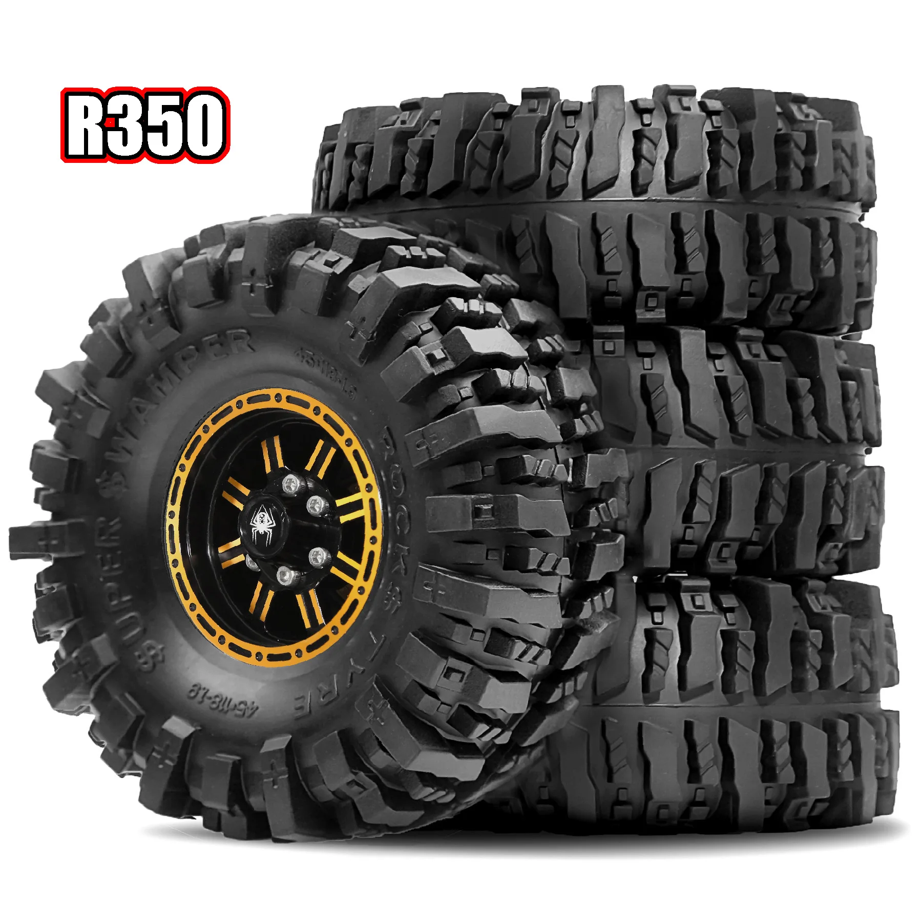 

1,9 комплект грязевых шин, алюминиевое колесо с замком для FCX10 Axial SCX10 Pro SCX10 UTB18 TRX4 Redcat Gen8 7VS4-10 1/10, радиоуправляемый гусеничный автомобиль, 4 шт.