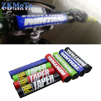 Motosiklet 25cm yuvarlak yastık Crossbar köpük göğüs pedi için Renthal Pro konik gidon için EXC CRF YZ YZF KX KXF KLX WR WRF