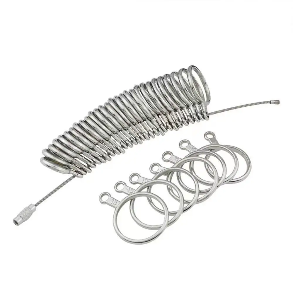 10 pieces per set Metal Ring Sizer Measuring Tool US UK HK EU JP KR BR Size Gauge Jewelry Making Equipment
