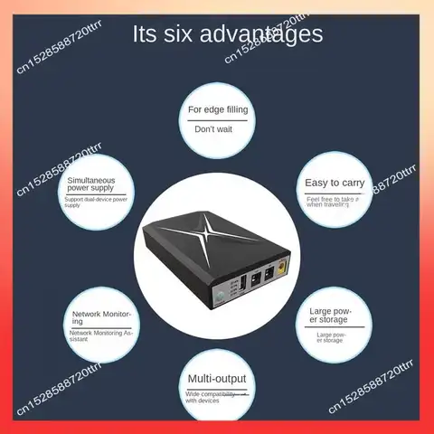 ABNR Avbrottsfri Strömförsörjning 18W Batteribackup Mini UPS USB För Wifi-router CCTV 10 best sales USB-UPS - №7