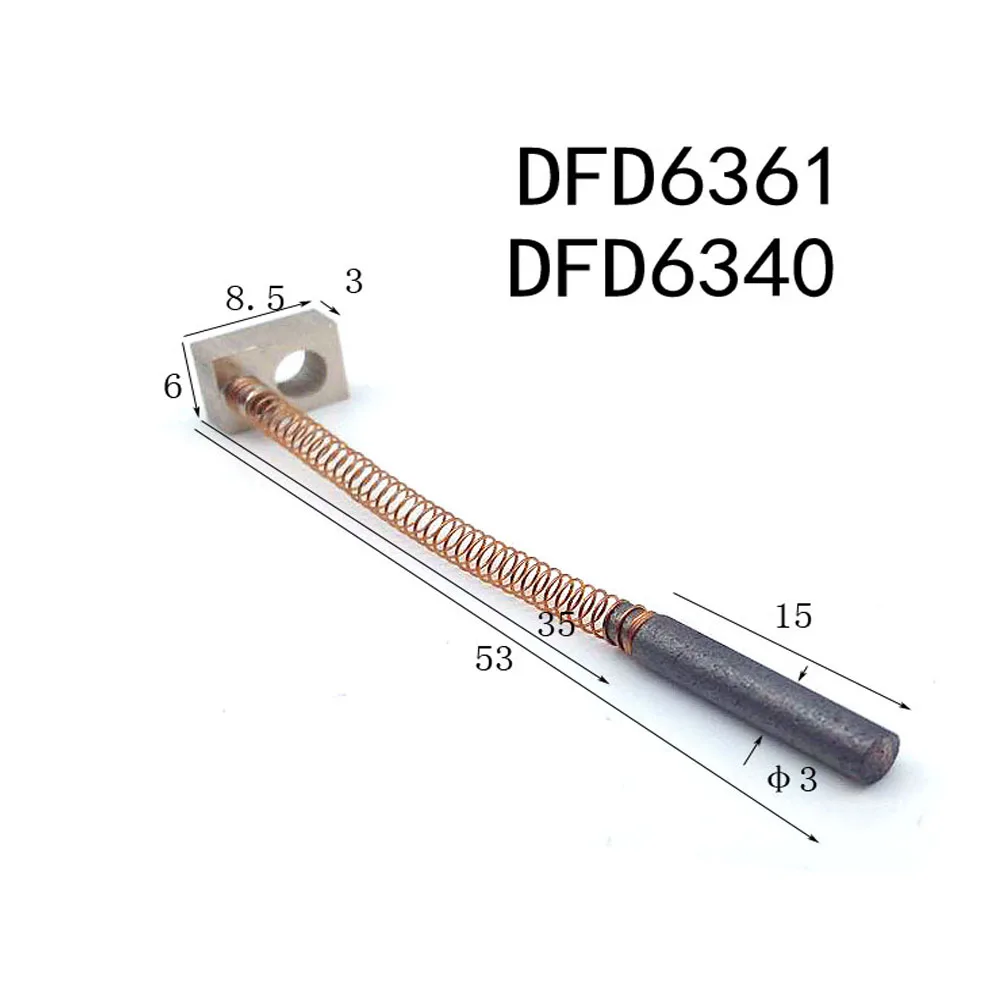 10PCS φ3*53MM Spindle carbon brush semiconductor tools for  cutting machine DFD6361 AWD  NCBZ Disco&TSK saw machine