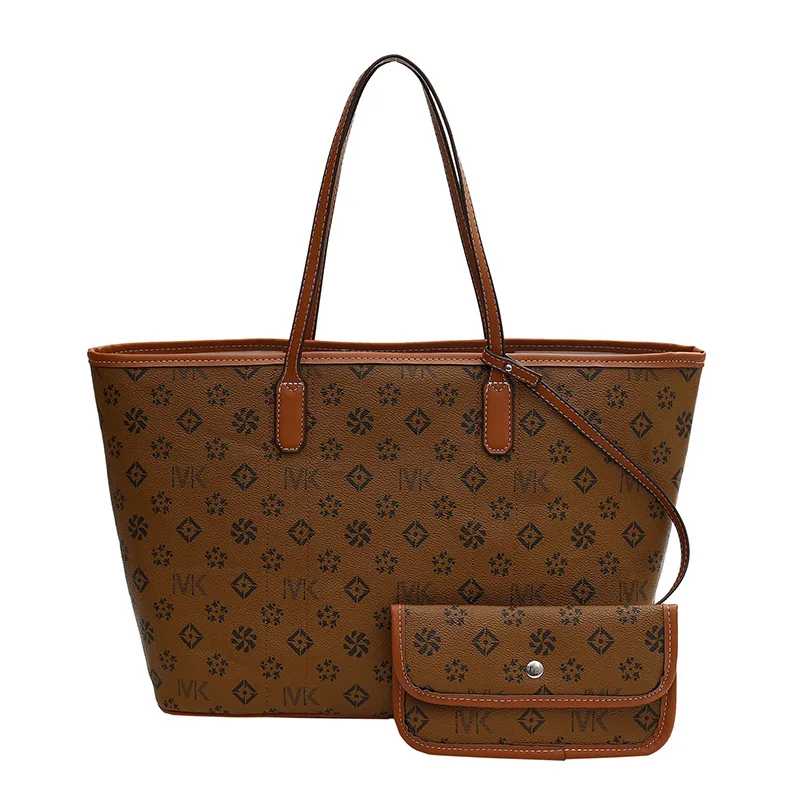 ​ حقيبة يد كبيرة الحجم بتصميم ريترو لعام 2025 للنساء ذات سعة كبيرة وقابلة للتعديل ومحفظة كتف للركاب أساسية