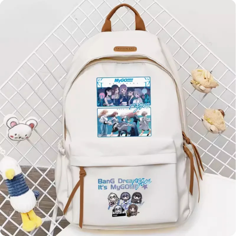 Anime BanG Dream! It's MyGO Big Capacity Girls  Backpack Travel Bag Boy Teenager Schoolbag Student Rucksacks