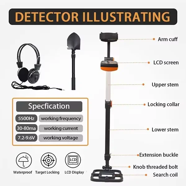 001 Best Gold Detector TX-640 Gold Metal Detectors Treasure Hunting Professional Industrial Metal Detector