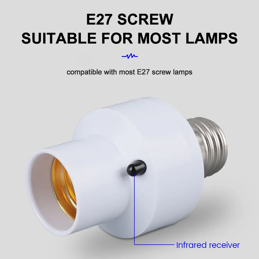 2025 الساخن الأشعة تحت الحمراء التحكم عن بعد الذكية LED امفولدر E27 AC85-265V العالمي المقبس الموقت تغيير اللون سهلة التركيب للمنزل