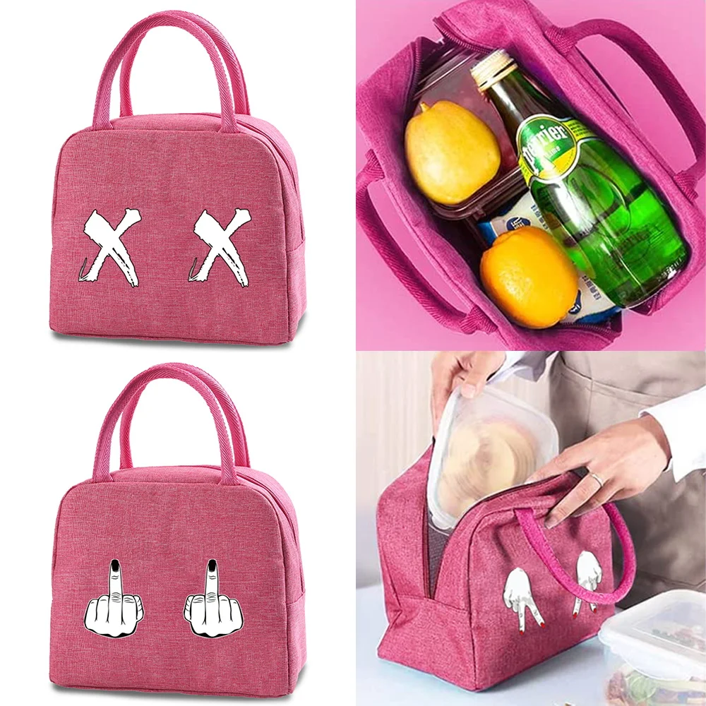 

Lunch Carry Bags Lunch Insulated Thermal Portable bags for Women Children School Lunch Picnic Dinner Cooler Food Canvas Handbag