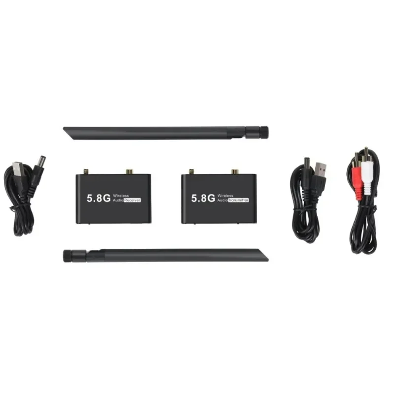 Émetteur et récepteur audio numérique sans fil, adaptateur audio sans fil pour TV Box, DVD, PC, 5.8G