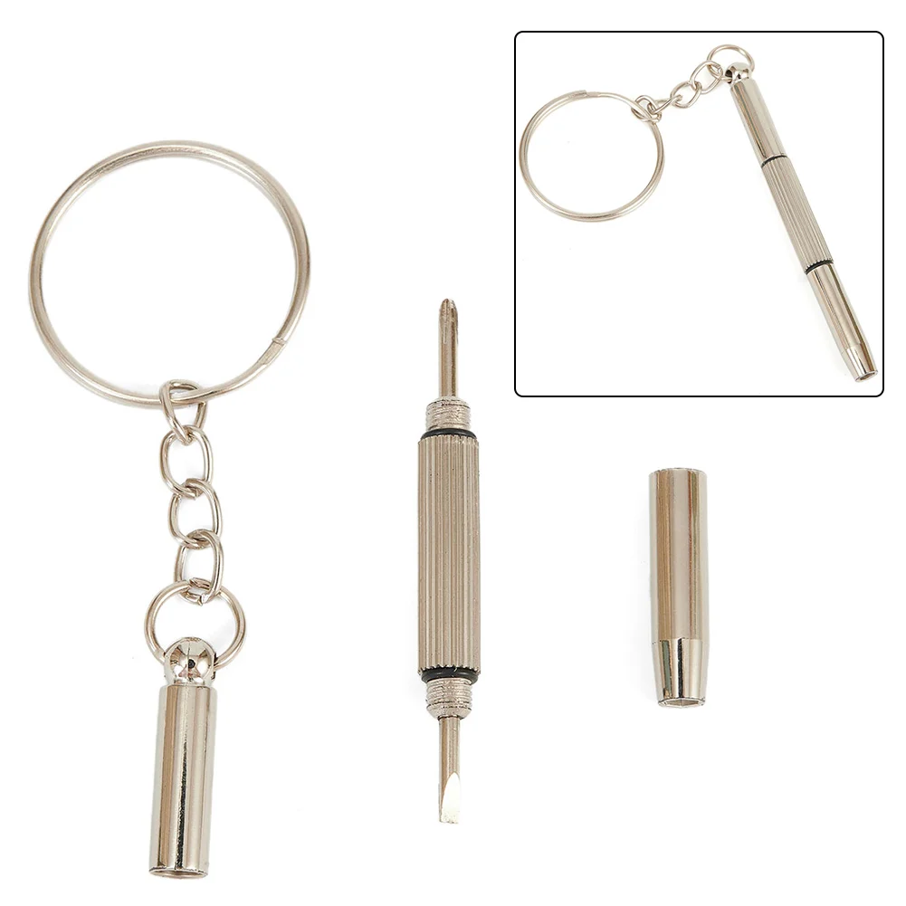 High Quality Screwdriver Tool 1PCS 60mm (blade) Glasses Hex Keychain Keyring Phone Repair Tool Screw Three Small