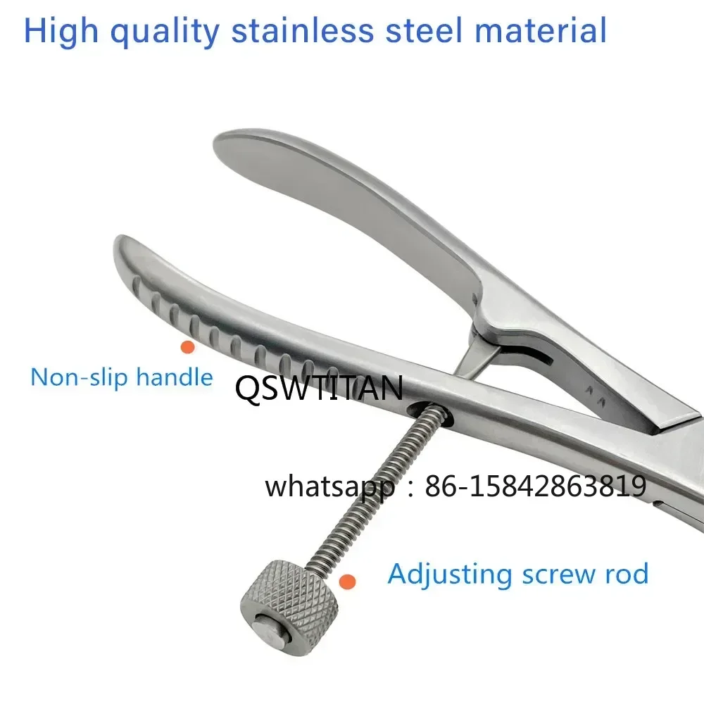 1pcs Bone Holding Forceps Stainless Steel Toothed Phalanges Reduction Forceps Veterinary Orthopedics Instruments Pet
