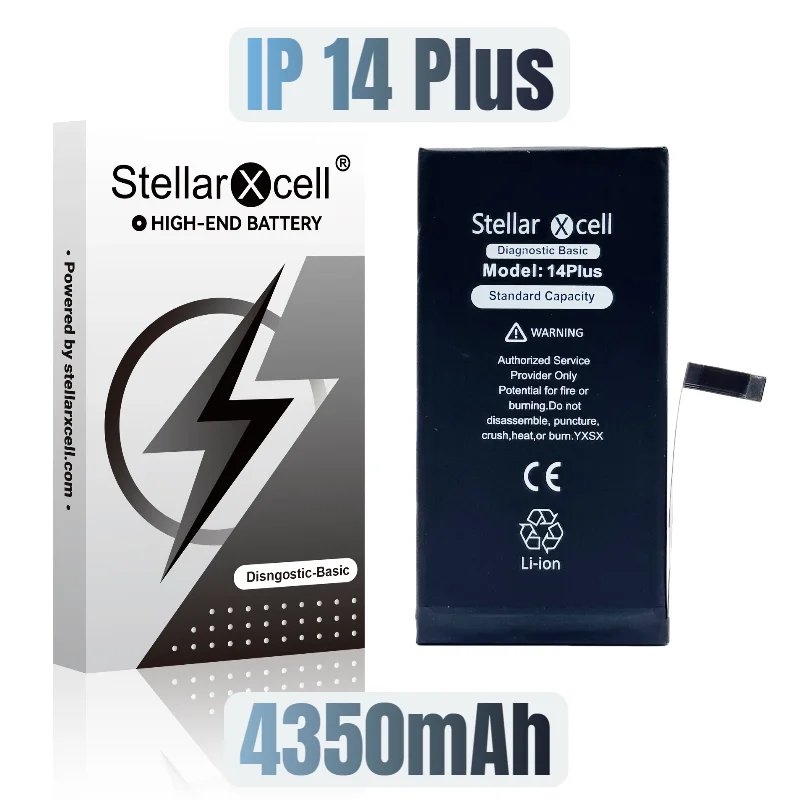StellarXcell Diagnostische Batterij Show100 gezond  Origineel voor iPhone 12 13 14 15 mini Plus Pro Promax met gratis tools
