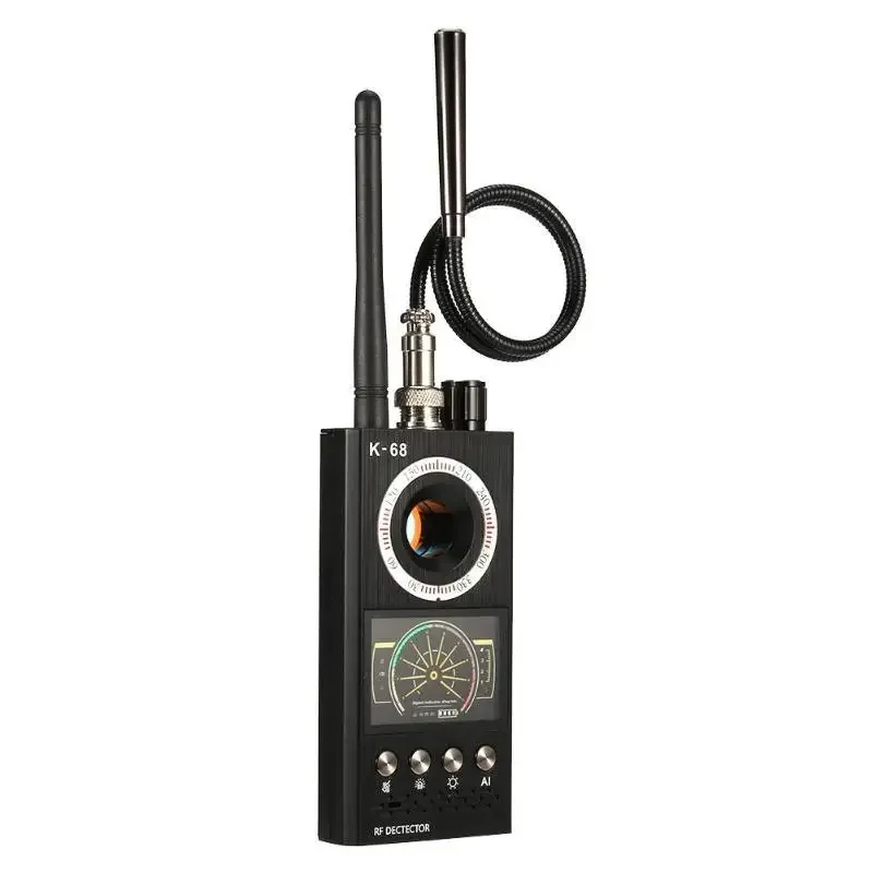 K68 Camera Detector GSM Audio Wireless RF Signal Detect K18 Anti-tracking GPS Tracker Strong Magnetic Locator Scanner Device