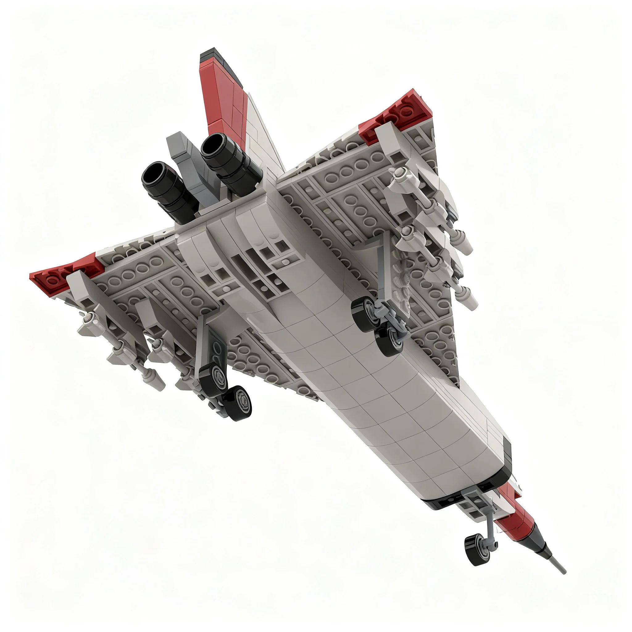 349pcs MOC Avro CF-105 Arrow Creator Creator Expert Model Building Blocks Toy Display 3D Birthday Assemble Collection Education